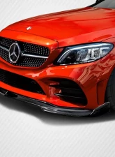 2015-2021 Mercedes C Class W205 Carbon Creations DriTech Fortune Front Lip - 1 Piece ( For AMG Bumper only)                                     - 114375 - Image 2