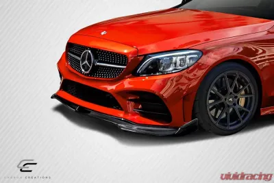 2015-2021 Mercedes C Class W205 Carbon Creations DriTech Fortune Front Lip - 1 Piece ( For AMG Bumper only) - 114375