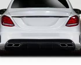 2015-2021 Mercedes C Class W205 Duraflex C63 Look Rear Diffuser - 1 Piece ( For AMG Bumper only)