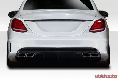 2015-2021 Mercedes C Class W205 Duraflex C63 Look Rear Diffuser - 1 Piece ( For AMG Bumper only) - 114376