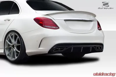 2015-2021 Mercedes C Class W205 Duraflex C63 Look Rear Diffuser - 1 Piece ( For AMG Bumper only) - 114376