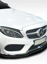 2015-2021 Mercedes C Class W205 Duraflex Fortune Front Lip - 1 Piece ( For AMG Bumper only)                                     - 114377 - Image 9