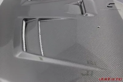 2008-2017 Mitsubishi Lancer / Lancer Evolution 10 Carbon Creations D Spec Hood - 1 Piece - 114384