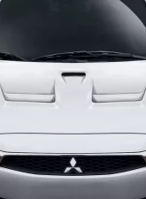 2008-2017 Mitsubishi Lancer / Lancer Evolution 10 Duraflex D Spec Hood - 1 Piece                                     - 114385 - Image 2