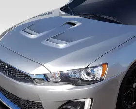 2008-2017 Mitsubishi Lancer / Lancer Evolution 10 Duraflex D Spec Hood - 1 Piece
