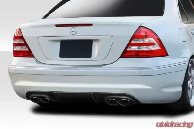 2001-2007 Mercedes C Class W203 Duraflex L-Sport Rear Diffuser ( For AMG Rear Bumper only) - 1 Piece - 114411