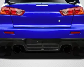 2008-2015 Mitsubishi Lancer Evo X Carbon Creations DriTech OEM Look Rear Diffuser - 1 Piece