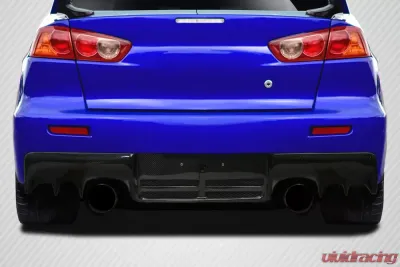 2008-2015 Mitsubishi Lancer Evo X Carbon Creations DriTech OEM Look Rear Diffuser - 1 Piece - 114414