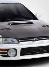 1993-2001 Subaru Impreza Carbon Creations STI Look Hood - 1 Piece                                     - 114422 - Image 2