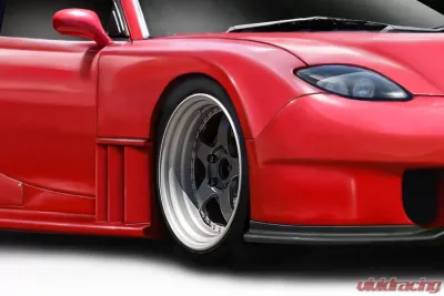 1993-1997 Mazda RX-7 Duraflex Bossen Wide Body Front Fenders - 2 Piece - 114442