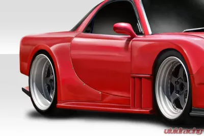 1993-1997 Mazda RX-7 Duraflex Bossen Wide Body Rear Fender Flares- 2 Piece - 114443