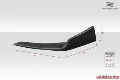 Universal Duraflex Front / Rear Type 1 Winglet Splitters - 2 Piece - 114457