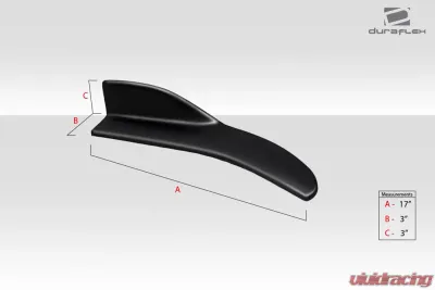 Universal Duraflex Front / Rear Type 2 Winglet Splitters - 2 Piece - 114461