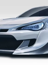 2013-2020 Scion FR-S Toyota 86 Subaru BRZ Duraflex Wide Body GT500 V3 Front Bumper - 1 Piece                                     - 114479 - Image 2