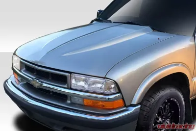 1994-2004 Chevy S10 1995-2004 Blazer Duraflex 3" Cowl Hood - 1 Piece - 114537