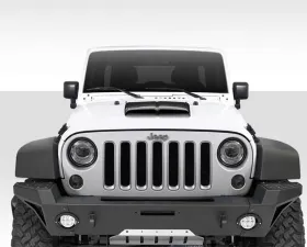 Universal Duraflex Dual Ram Air Hood Scoop - 1 Piece