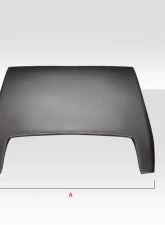 Universal Duraflex Ram Air Type 6 Hood Scoop - 1 Piece                                     - 114552 - Image 3