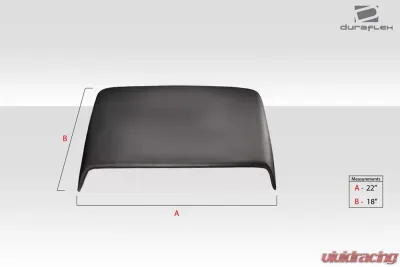Universal Duraflex Ram Air Type 3 Hood Scoop - 1 Piece - 114553