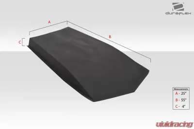 Universal Duraflex 4" Hood Cowl - 1 Piece - 114556