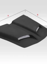 Universal Duraflex Feed Dual Ram Air Hood Scoop - 1 Piece                                     - 114557 - Image 3