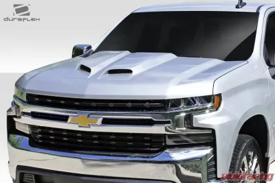 Universal Duraflex Feed Dual Ram Air Hood Scoop - 1 Piece - 114557