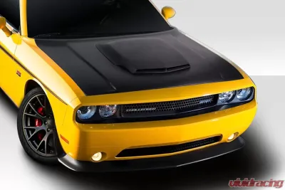 2008-2023 Dodge Challenger Duraflex TA Look Hood - 1 Piece - 114562
