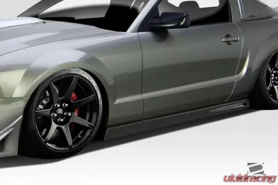 2005-2009 Ford Mustang Duraflex Blits Side Skirts - 2 Piece - 114655