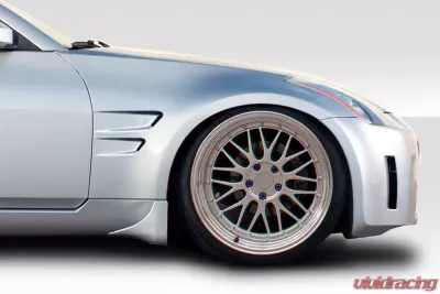 2003-2008 Nissan 350Z Z33 Duraflex D-Sport Wide Body Front Fenders - 2 Piece - 114766