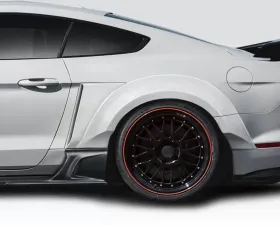 2015-2023 Ford Mustang Duraflex KT Wide Body Rear Fender Flares - 4 Piece