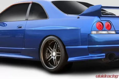 1995-1998 Nissan Skyline R33 2DR Duraflex LDE Wide Body Rear Fender Flares - 2 Piece - 114810