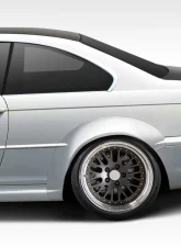 1999-2005 BMW 3 Series E46 2DR Duraflex M3 Look Rear Fender Flares - 2 Piece                                     - 114821 - Image 5