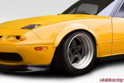 1990-1997 Mazda Miata Duraflex Rocket Wide Body Front Fender Flares - 4 Piece - 114842