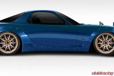 1993-1997 Mazda RX-7 Duraflex TKO Boss Wide Body Side Skirt Rocker Panels - 2 Piece - 114868