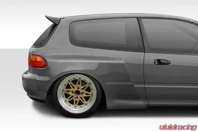 1992-1995 Honda Civic HB Duraflex TKO RBS Wide Body Rear Fender Flares - 2 Piece - 114888