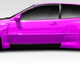 1992-1995 Honda Civic HB Duraflex TKO RBS Wide Body Side Skirts Rocker Panels - 2 Piece