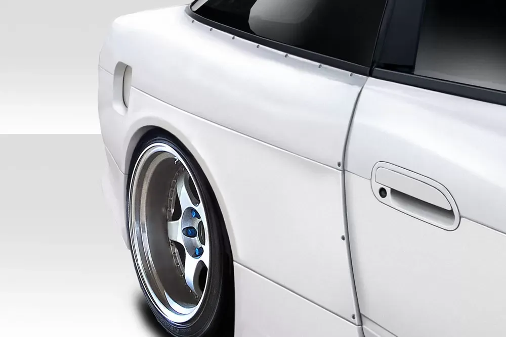 1989-1994 Nissan 240SX S13 HB Duraflex V Speed Wide Body Rear Fenders - 3 Piece - 114925