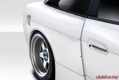 1989-1994 Nissan 240SX S13 HB Duraflex V Speed Wide Body Rear Fenders - 3 Piece - 114925
