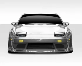 1989-1994 Nissan 240SX S13 Duraflex V Speed Wide Body Front Bumper Cover - 3 Piece
