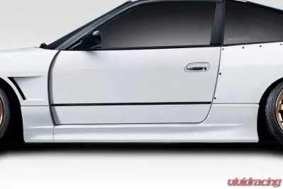 1989-1994 Nissan 240SX S13 Duraflex V Speed Wide Body Side Skirt Rocker Panels - 2 Piece - 114928
