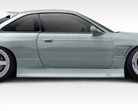 1995-1998 Nissan 240SX S14 Duraflex Type U V2 Side Skirts Rocker Panels - 2 Piece
