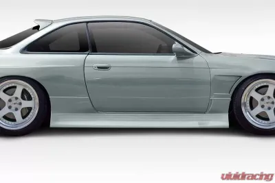1995-1998 Nissan 240SX S14 Duraflex Type U V2 Side Skirts Rocker Panels - 2 Piece - 114949