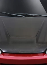 1992-1995 Honda Civic 2DR / HB Carbon Creations Vader Hood - 1 Piece                                     - 114970 - Image 5
