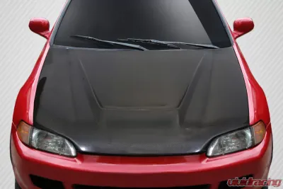 1992-1995 Honda Civic 2DR / HB Carbon Creations Vader Hood - 1 Piece - 114970