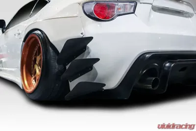 2013-2020 Scion FR-S Toyota 86 Subaru BRZ Duraflex GT500 V3 Rear Bumper Canards - 6 Piece - 114986