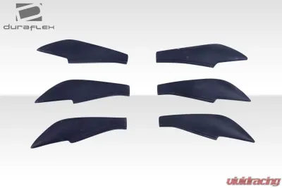 2013-2020 Scion FR-S Toyota 86 Subaru BRZ Duraflex GT500 V3 Rear Bumper Canards - 6 Piece - 114986