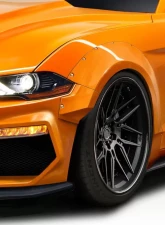 2018-2023 Ford Mustang Duraflex Grid Wide Body Front Fender Flares - 4 Piece                                     - 114997 - Image 2