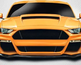 2018-2023 Ford Mustang Carbon Creations Grid Front Lip Under Spoiler - 1 Piece
