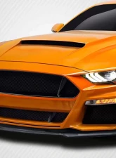 2018-2023 Ford Mustang Carbon Creations Grid Front Lip Under Spoiler - 1 Piece                                     - 115002 - Image 2