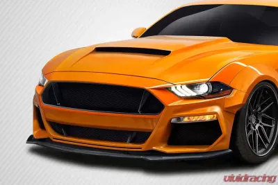 2018-2023 Ford Mustang Carbon Creations Grid Front Lip Under Spoiler - 1 Piece - 115002