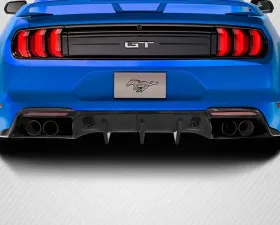 2018-2023 Ford Mustang Carbon Creations Grid Rear Diffuser - 1 Piece